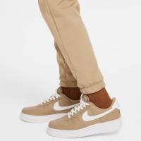 Nike Sportswear Trainingspak Full-Zip Kids Lichtbruin Beige Wit