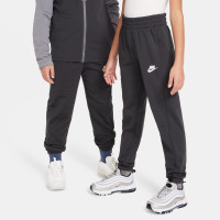 Nike Sportswear Trainingspak Full-Zip Kids Donkergrijs Grijs Wit