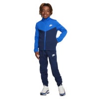 Nike Sportswear Trainingspak Full-Zip Kids Donkerblauw Blauw Wit