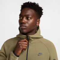 Nike Tech Fleece Sportswear Trainingspak Olijfgroen Beige Zwart