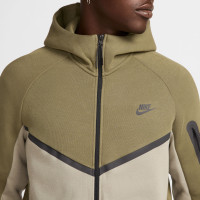 Nike Tech Fleece Sportswear Trainingspak Olijfgroen Beige Zwart