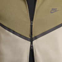 Nike Tech Fleece Sportswear Trainingspak Olijfgroen Beige Zwart