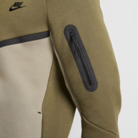 Nike Tech Fleece Sportswear Trainingspak Olijfgroen Beige Zwart