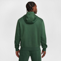 Nike Sportswear Club Fleece Hoodie Donkergroen Wit