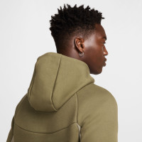 Nike Tech Fleece Sportswear Trainingspak Olijfgroen Beige Zwart