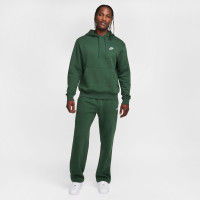 Nike Sportswear Club Fleece Hoodie Donkergroen Wit