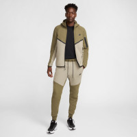 Nike Tech Fleece Sportswear Vest Olijfgroen Beige Zwart