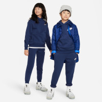 Nike Sportswear Club Fleece Hoodie Kids Donkerblauw Wit