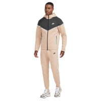 Nike Tech Fleece Sportswear Vest Beige Donkergrijs Zilver Zwart