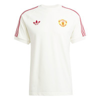 adidas Manchester United Culturewear T-Shirt 2024-2025 Wit Rood