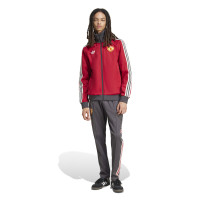 adidas Manchester United Culturewear Trainingsjack 2024-2025 Rood Grijs Wit