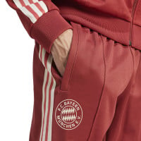 adidas Bayern München Culturewear Trainingspak Full-Zip 2024-2025 Donkerrood Wit