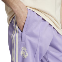 adidas Real Madrid Culturewear Trainingsbroek 2024-2025 Lichtpaars Gebroken Wit