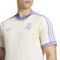 adidas Real Madrid Culturewear T-Shirt 2024-2025 Gebroken Wit Lichtpaars