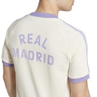 adidas Real Madrid Culturewear T-Shirt 2024-2025 Gebroken Wit Lichtpaars