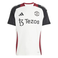 adidas Manchester United Trainingsshirt 2024-2025 Wit Zwart Rood