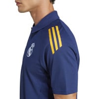 adidas Real Madrid Polo Zomerset 2024-2025 Donkerblauw Oranje Lichtblauw