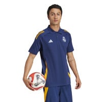 adidas Real Madrid Polo 2024-2025 Donkerblauw Oranje Wit