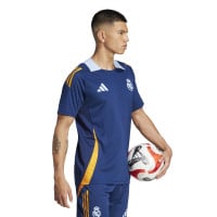 adidas Real Madrid Trainingsset 2024-2025 Donkerblauw Oranje Lichtblauw