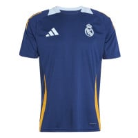 adidas Real Madrid Trainingsset 2024-2025 Donkerblauw Oranje Lichtblauw