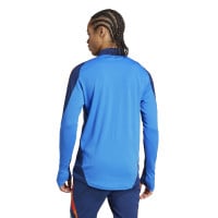 adidas Juventus Trainingstrui 1/4-Zip 2024-2025 Blauw Oranje Wit