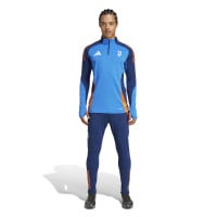 adidas Juventus Trainingstrui 1/4-Zip 2024-2025 Blauw Oranje Wit