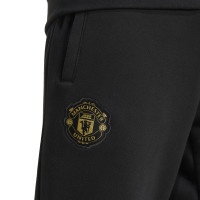 adidas Manchester United CNY Joggingbroek 2024-2025 Zwart Rood Goud