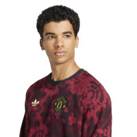 adidas Manchester United CNY Crew Sweater 2024-2025 Rood Zwart Goud