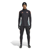 adidas Bayern München Trainingstrui 1/4-Zip 2024-2025 Zwart Groen Brons