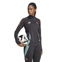 adidas Bayern München Trainingspak 1/4-Zip 2024-2025 Dames Zwart Groen Brons