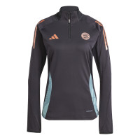 adidas Bayern München Trainingstrui 1/4-Zip 2024-2025 Dames Zwart Groen Brons