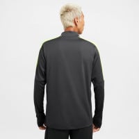 Nike Academy 23 Trainingspak 1/4-Zip Donkergrijs Lichtgroen