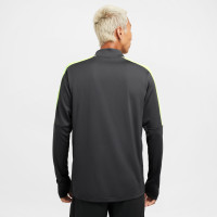 Nike Academy 23 Trainingstrui 1/4-Zip Donkergrijs Lichtgroen