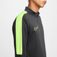 Nike Academy 23 Trainingspak 1/4-Zip Donkergrijs Lichtgroen