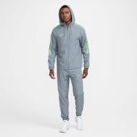 Nike Academy Trainingspak Woven Blauwgrijs Lichtgroen