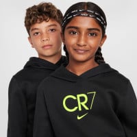 Nike CR7 Club Fleece Hoodie Kids Zwart Neongeel