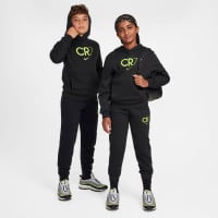 Nike CR7 Club Fleece Hoodie Kids Zwart Neongeel