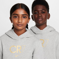 Nike CR7 Club Fleece Hoodie Kids Lichtgrijs Goud Blauw Roze