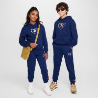 Nike CR7 Club Fleece Hoodie Kids Donkerblauw Goud