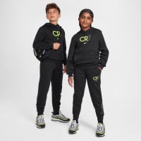 Nike CR7 Club Fleece Hoodie Trainingspak Kids Zwart Neongeel Grijs