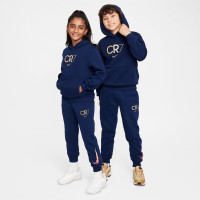 Nike CR7 Club Fleece Joggingbroek Kids Donkerblauw Goud Lichtroze