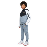 Nike Tech Fleece Sportswear Joggingbroek Kids Grijsblauw Lichtgeel Zwart