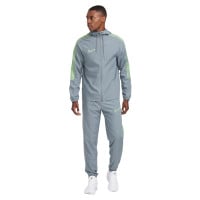 Nike Academy Trainingspak Woven Blauwgrijs Lichtgroen