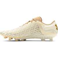 Under Armour Clone Magnetico Elite 3.0 Gras Voetbalschoenen (FG) Beige Goud