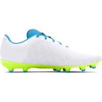 Under Armour Magnetico Select 3.0 Gras Voetbalschoenen (FG) Wit Blauw Groen