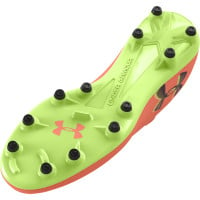 Under Armour Magnetico Pro 4.0 Gras Voetbalschoenen (FG) Oranje Groen