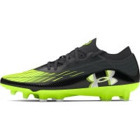 Under Armour Magnetico Elite 4.0 Gras Voetbalschoenen (FG) Zwart Groen