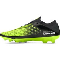 Under Armour Magnetico Elite 4.0 Gras Voetbalschoenen (FG) Zwart Groen