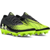 Under Armour Magnetico Elite 4.0 Gras Voetbalschoenen (FG) Zwart Groen