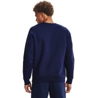 Under Armour Essential Fleece Crew Trainingspak Donkerblauw Wit